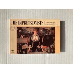 30 post Card Book The Impressionists Keep or Send 1988 Vtg Full Color 7"*4.75
